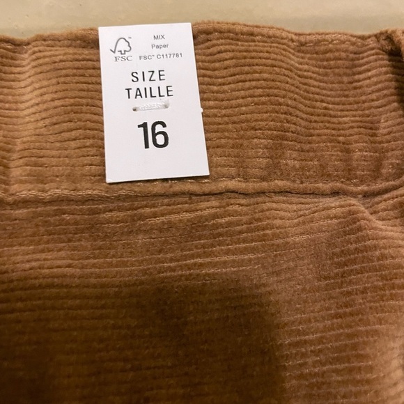 Sz 16 Boys Corduroy Pants - Carmel Children’s Place stretch adjustable waist - Picture 6 of 7